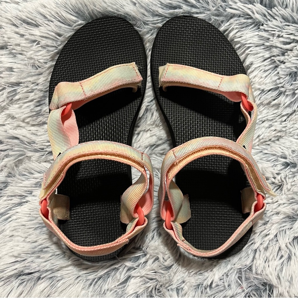 Teva Youth Girls Sport Sandals Size 6 Tie-Dye Water Friendly Adjustable Straps